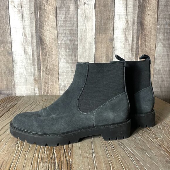 Dolce Vita Gray Suede Booties - Picture 1 of 6